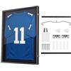 VEVOR Cornice per Maglia da Calcio, Cornice per Maglie Sportive in Legno Pannello in PC Trasparente Protezione UV, Espositore per Maglie da Baseball Basket Calcio, 700 x 900 mm Collezionismo