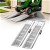 VEVOR Rampa di Accesso in Acciaio, Set di Rampe 2 pezzi Rampa di Carico per Trasporto 985 x 225 mm Carico max 544 kg per Motocicletta Tosaerba Trattori Rimorchio Sedia a Rotelle, Piastre Antiscivolo