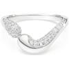 SWAROVSKI ANELLO APERTO CLASSICA, TAGLIO ROUND ARGENTO, 55