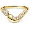 SWAROVSKI ANELLO APERTO CLASSICA, TAGLIO ROUND ORO, 58