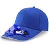 Mya Cappello da baseball estivo con ventilatore di raffreddamento alimentato da pannello solare per la spiaggia e i viaggi, blu, 53