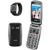 BRONDI AMICO SICURO PLUS 2.8" EASY PHONE CLAMSHELL + BRACCIALETTO SOS BLACK METAL - 10281030