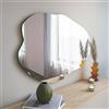 Dmora - Specchio Phact, Specchiera, Articolo d'arredo a muro, Decorazione con specchio, 60x2h85 cm, Nero