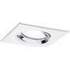 Paulmann Faretto da incasso Paulmann EBL Nova Plus 6W 4000K Bianco opaco, cromato | Orientabile, protezione IP65 contro i getti d'acqua, dimmerabile, portalampada GU10, adatto ad ambienti umidi
