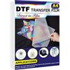 Agromusk DTF - Pellicola di trasferimento A4 (8,5 x 11), 20 fogli in PET diretto a pellicola di trasferimento per magliette con finitura opaca DTF trasferimento di calore per tessuto scuro