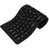 HUIOP Mouse wireless 108 tasti USB in silicone flessibile pieghevole tastiera impermeabile antipolvere USB tasti silenziosi per computer portatile Tastiera da scrivania