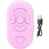 Topiky Telecomando Bluetooth Video Page Turner, Controller Emote Fingertip per Smart Clicker per Foto e Video, Controllo Dell'otturatore della Fotocamera Ad Anello (Rosa)