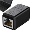 brooksnaji Accoppiatore Ethernet RJ45 - Connettore nero per connessioni femmine, adattatore di estensione di tipo in linea | CAT7 CAT6 Cat5e connettore di estensione Ethernet per CAT5, adattatore di ritardo di