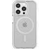 tech21 Evo Crystal - Custodia protettiva per iPhone 15 Pro, compatibile con MagSafe, colore: Titanio bianco