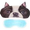 minkissy Maschera per Occhi Blocca la Luce Tessuto in Peluche Corto e Poliestere per Dormire Design Animale 3d per Conferenze e Hotel