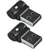 ULTECHNOVO 2 Pezzi Luci LED per Auto Interni Usb, Lampade Atmosfera Facili da Installare in Abs per Illuminazione Piedi, per Interni Auto Nero