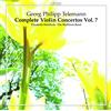 Georg Philipp Tele Georg Philipp Telemann: Complete Violin Concertos - Volu (CD)