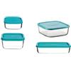 Bormioli Rocco Frigoverre Classic Contenitore Per Alimenti Rettangolare - Set 4 Pz