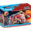 Playmobil 71233 camion dei vigili del fuoco con luci e suoni per bambini dai 4 anni