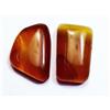 Rogem54 Pietra Gemma Naturale Gialla Onice Cabochon Sfusa 54.50 Ct 2 Pcs
