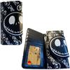 Portafoglio in pelle da donna lungo nero porta carte di credito documenti grande