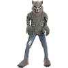 Spooktacular Creations Child Unisex Green Werewolf Costume with Mask, Gloves and Shoes Cover (Small (5 - 7 yrs))