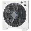 Ardes AR5B29 Ventilatore Portatile Quadrato Rinfrescante da Pavimento o Tavolo con 5 Pale e 3 Livelli di Intensità Rotazione 360 Gradi e Timer Ventilatore da Terra Bianco Box Floor