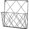 Baoblaze Porta riviste da parete in metallo, porta giornali e libri, brochure decorativo minimalista in ferro, riviste, Nero