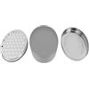 GLOGLOW Grattugia per Formaggio, Grattugia Portatile Efficiente su Entrambi i Lati per la Casa per il Ristorante (GREY)