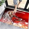 GUOCU Tappeti Natalizi Zerbino di Natale Creativo,Tappeti Bagno Antiscivolo con Motivo Natalizio,Tappetino da Bagno,Tappeto Cucina,Moquette,Zerbino di Benvenuto da Esterno per Interni A 60x90CM