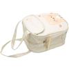 AMONIDA Kawaii Lunch Box, Borsa Termica per il Pranzo Mantieni Caldo il Tessuto Oxford PU con Manico per la Scuola (Orso di tè al latte beige)