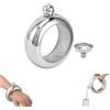 Gsycle Bracciale Bracciale Bracciale, canali di pallone al fianco da vino in acciaio inossidabile da 100 ml set per donne con imbuto per trasportare bevande