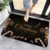 GUOCU Tappeti Natalizi Zerbino di Natale Creativo,Tappeti Bagno Antiscivolo con Motivo Natalizio,Tappetino da Bagno,Tappeto Cucina,Moquette,Zerbino di Benvenuto da Esterno per Interni N 60x90CM