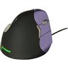 Bakker Evoluent4 Mouse Small (Mano Destro) Ergonomica Verticale Nero