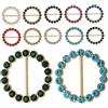 DEARMAMY 20 Pezzi Anelli per Sciarpa da Donna in Lega Decorati, Clip Circolare Multifunzionale per Sciarpe e Maglioni, Accessorio Elegante per Uscite Quotidiane
