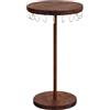 Jiuvaso Espositore per collane in Legno per Gioielli, Porta collane per Braccialetti, Pendenti, Anelli e Gioielli, 18x40cm