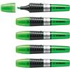 STABILO - Evidenziatore - LUMINATOR | lunga durata e doppio tratto (2 + 5 mm), Confezione da 5, Verde
