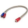 Generic XYWHPGV Cavo audio a Y con adattatore splitter Dispositivo di connessione video audio femmina da 31 cm a 2 maschi per auto marrone chiaro(38a65 3e2e3 b754d 9771c 3750f 22144