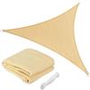 Bakaji Vela Telo ParaSole Tenda Triangolare Ombreggiante in HDPE Resistente Protezione UV 90% Per Ombra Giardino Terrazzo con Aggancio Occhielli Senape (3,6 x 3,6 x 3,6 mt)