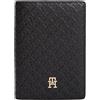 Tommy Hilfiger Donna Portafogli Icon Passport Holder Custodia per Passaporto, Nero (Black), Taglia Unica
