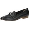 Caprice Mocassini da Donna in Pelle con Tacco a Blocco, Nero (Black Nappa), 37,5 EU
