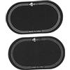 rockible 2 pezzi Drumhead Kick Pads Drum Head Patches Adesivo di protezione Drum Head Pad Accessori Drum Players Bass Drum Patches, Doppio Pedale