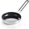 GreenPan Mini Padella per Uova Rotonde in Acciaio Anodizzato Duro Ceramico Antiaderente da 14 cm, Senza PFAS, Induzione, Manico in Acciaio Inox Stay-Cool, Forno fino a 220 °C, Lavastoviglie, Argento