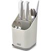 Joseph Joseph Duo Scolaposate da lavello con scomparti e vano Porta coltelli, Cestello Portaposate per cucina, Grigio