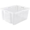 keeeper Box Contenitore con Manici integrati, Taglia: XXL, 52 x 43 x 26 cm, 44 L, Franz, Trasparente
