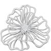 rockible Decorazione da Parete Scultura da Parete con Fiori, Decorazione da Parete in Metallo, Decorazione Floreale da Appendere alla Parete per la Camera da, Bianco Piccolo