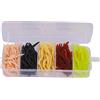 Vistreck T0043 Esche da Pesca con Verme in Silicone da 150 Pezzi 4 Cm - Esche Realistiche per Tutti i di Acqua (#2)