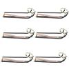 Funien Binario per Buche da Biliardo, Binario per Palle da Biliardo, Buche Snooker, Accessori Tavolo, 5 Fori, Bronzo, Ottone, 32x9 Cm con Rete R