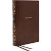 Thomas Nelson NKJV, Reference Bible, Classic Verse-by-Verse, Center-Column, Leathersoft, Brown, Red Letter, Thumb Indexed, Comfort Print: Holy Bible, New King James Version