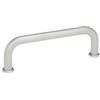Ganter Normelemente Ganter Norm elementi | Staffa in Acciaio Inox maniglie - GN 425 | Diametro: 12 mm | Acciaio inossidabile | Matt gestrahlt | 1 pezzi, argento, GN 425-NI-12-160-GS