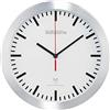 Pearl Kitchen & Home - Orologio da Parete: Orologio da Parete radiofonico, nel Case in Alluminio, Movimento al Quarzo Silenzioso, Vetro Reale (Cucina Radio, Cucina Radio, DCF)