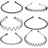 HEEPDD Fascia per Capelli 6 Pezzi Set Metalliche Non Slip Leggere per Lavaggio Viso Cura Pelle Jogging Fitness 99% Tenuta Salda Durante Attività Sportive e Routine Bellezza