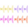 Generic Morsetti per Sezione Fermagli per Capelli a Farfalla per Strumenti Parrucchiere Set 12 Pezzi per Grandi quantità di Capelli Colorati 3,1x1,8 Pollici (forcina di cristallo)