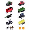 Majorette Farm Set 5 Pezzi - Veicoli Agricoli in Metallo pressofuso, Trattore, Rimorchio e Accessori, 2 Assortimenti, ASSEGNAZIONE CASUALE, dai 3 anni, 8503004000