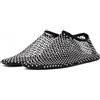 ITOZER Ballerine con Maglia Tonda Luccicante con Gemme e Strass, Stivaletti Corti con Taglio a Fiocco, Sandali Sexy con Dettagli Scintillanti, Comode Ballerine da Spiaggia per Donna, nero, 36 EU